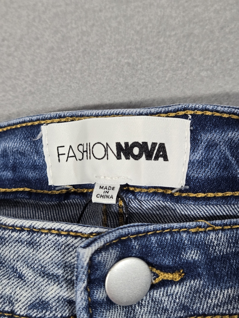 Light Blue Fashion Nova Women's Skinny Jeans Size 14 - Picture 6 of 10